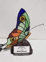 Butterfly Tiffany Style Antique Stained Glass Lamp