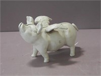 Cast Iron Flying Pig Bank