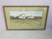 Large Original Watercolor Signed "Tracy" 1974