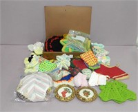 Box of Needlepoint, Crochet and Etc