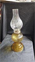 Amber Glass Oil Lamp