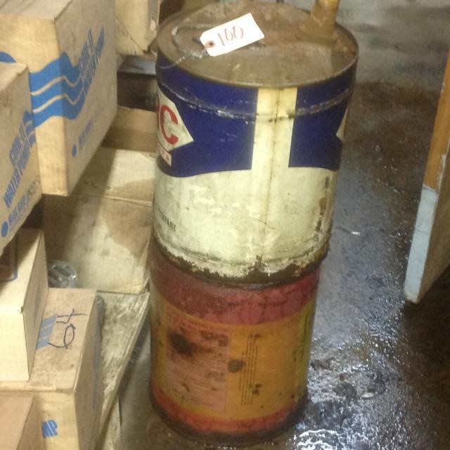2 old gas cans