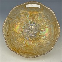 US Glass Pastel Marigold Cosmos Cane Bowl