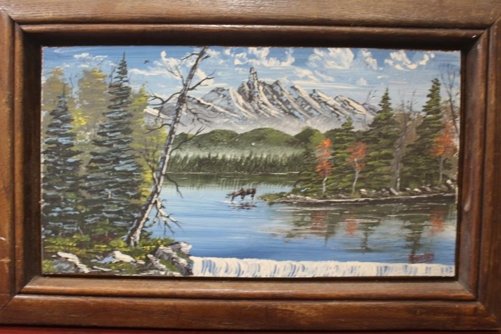 Oil on Wood by Hurley