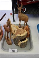5PC COLLECTION OF WOODEN ART
