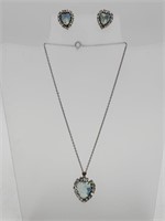 VTG Costume Necklace and Earrings Set