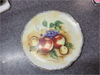 decorative painted fruit plate