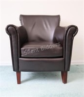 Pier 1 Imports High Back Bonded Leather Arm Chair