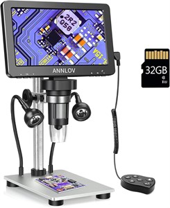 NEW $210 7" Digital Microscope w/512GB SD Card