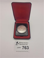 1978 Canada Olympic Silver dollar coin with case