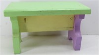 Kids Painted  Sturdy Wood Bench