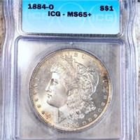 1884-O Morgan Silver Dollar ICG - MS65+