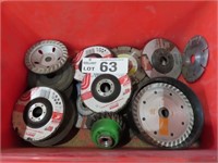 Lge Qty of Grinding Wheels & Disks New & Used