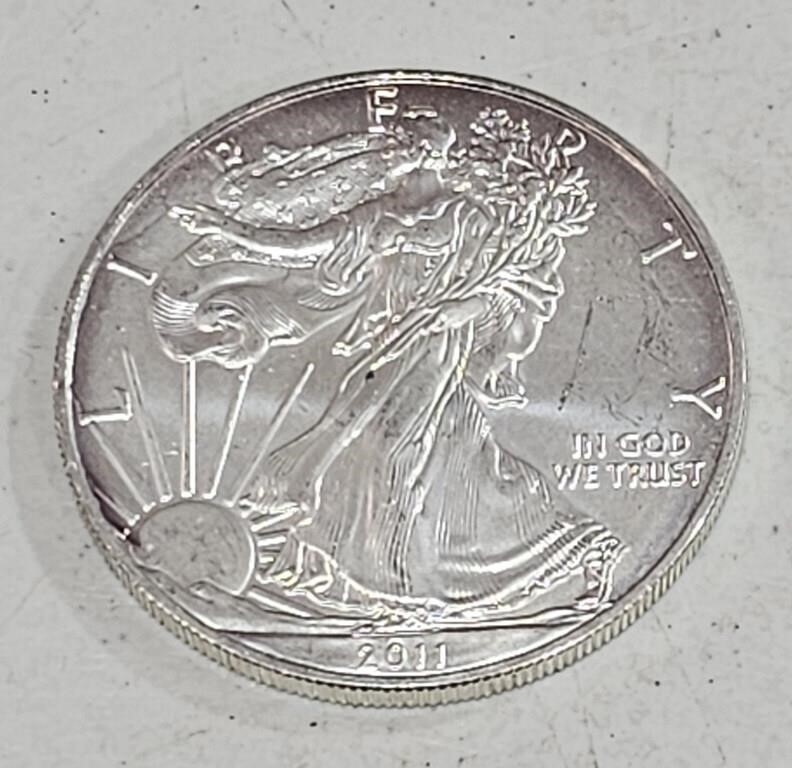 2011 American Silver Eagle $1 Dollar 1 oz Coin