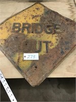 SIGN.  BRIDGE OUT