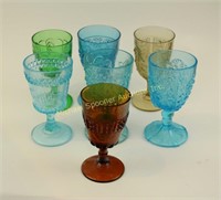 SET OF 7 CANADIAN AND AMERICAN VICTORIAN GOBLETS