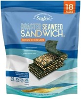 18-Pk Seafire Roasted Seaweed Sandwich, Brown