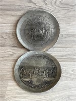 (2) Wendell August Forge Plates