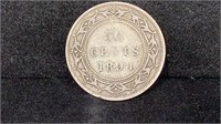 1894 Silver 50 Cents Newfoundland Canada Coin
