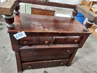 vintage dresser - base setting on top