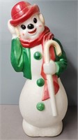 Blow Mold Plastic Snowman Christmas