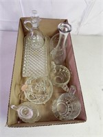 Clear glass ware lot.