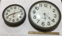 2 Westclox  clocks - 9in. & 14in.