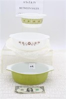 (2) PIECES PYREX (1) PC DYNAWARE