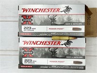 40rds 223 Rem ammunition: Winchester Super X,