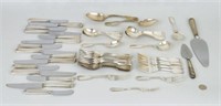 Partial Sterling & Coin Silver Flatware Service