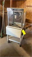 A T W Wyott Popcorn Machine With Cart On Casters