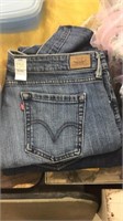 2 pair - Levi red tag capris sz 14, Gap jeans