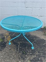 Vtg Wrought Iron Side Table