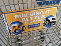 Building It Better- Cub Cadet Tin Sign