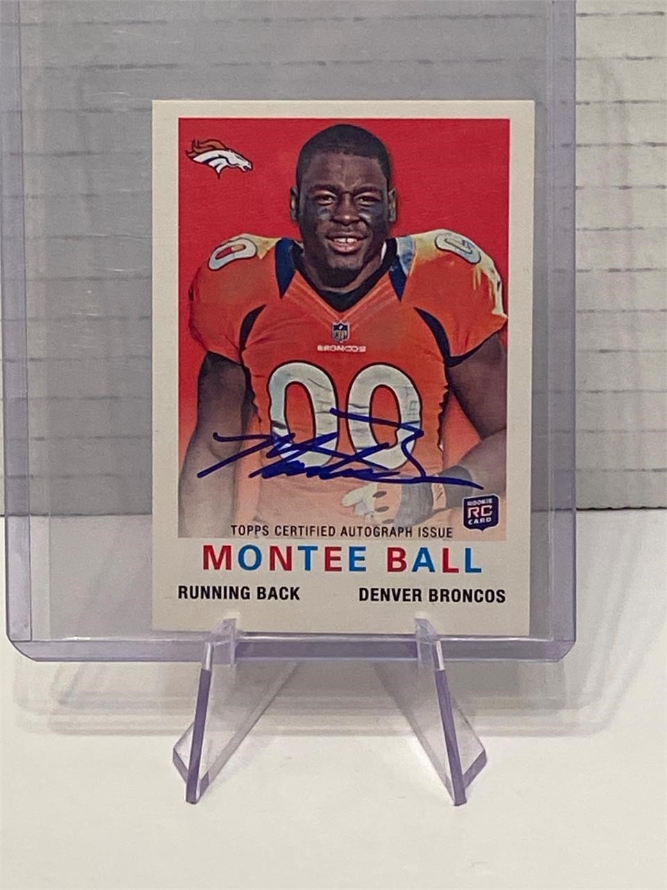 Monte Ball ROOKIE Auto Card