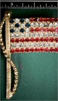 Vintage American Flag Broach