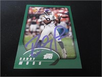 RANDY MOSS SIGNED SPORTS CARD WITH COA