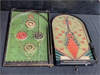 Pair of Early Pinball Machine Games.