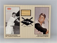 2002 Fleer Greats Enos Slaughter G/U Bat #DDES1