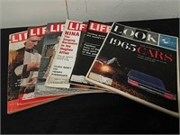 Five vintage life magazines and one vintage look