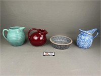 Pottery: Pitchers, Stoneware,