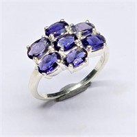 Silver Iolite(2.85ct) Ring