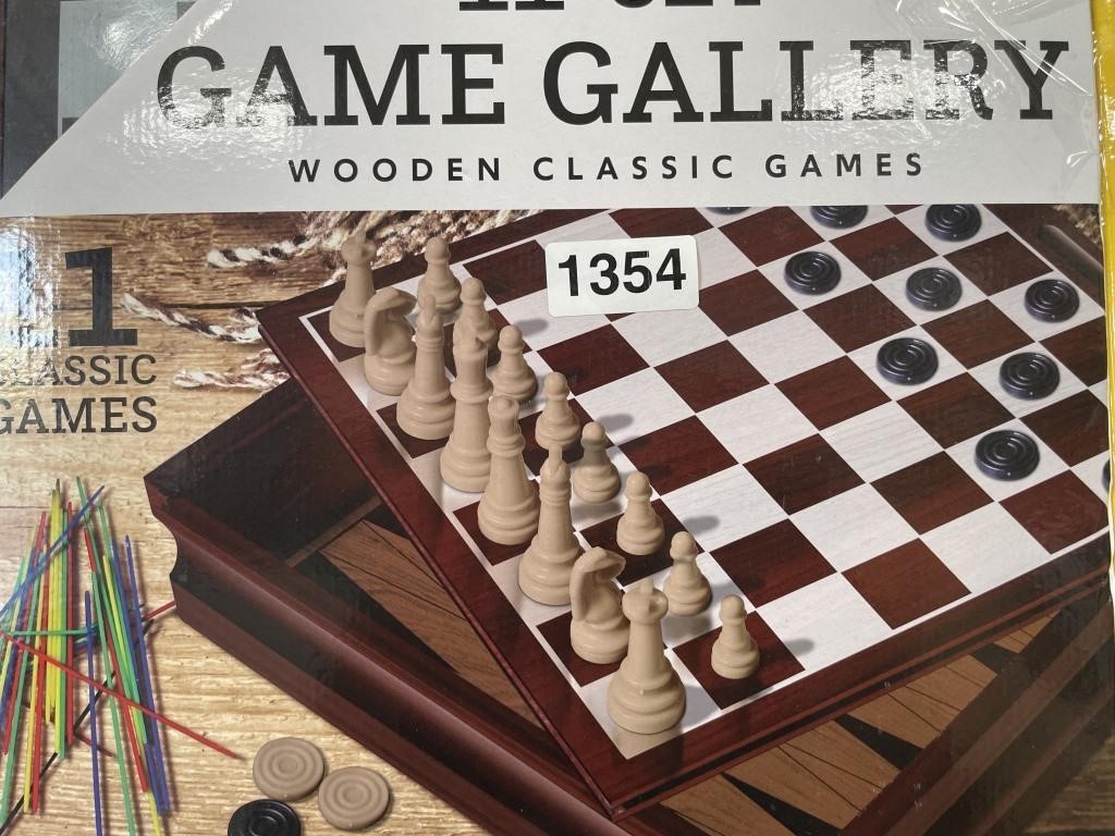 GAME GALLERY WOODEN CLASSIC GAMES