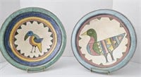 2 Bird Pottery Bowls Handmade in South Africa