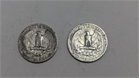 Silver 1946 Quarters (2)