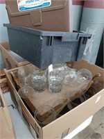 LOT GLASSWARE AND VASES