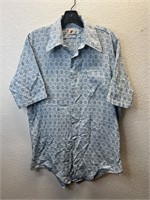 Vintage Manhattan Stretch Knit Button Up Shirt