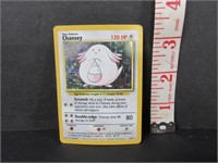 1999 POKEMON CHANSEY #3/102RARE HOLO BASE SET CARD