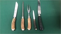 Carving Set (Stainless Germany) and Knives