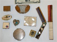 Vintage Compacts, Sewing Kits & Folding Combs